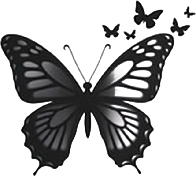 Monochrome Butterfly